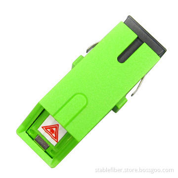 SC/APC Adapter with Integrated Swing Shutter, Used in Telecommunication and Network